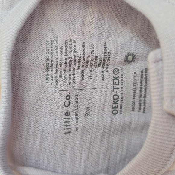 LITTLE CO BY LAUREN CONRAD BRAND BABY GIRL TEE-SHIRTS BUNDLE SIZE 9 MONTHS - Picture 8 of 14